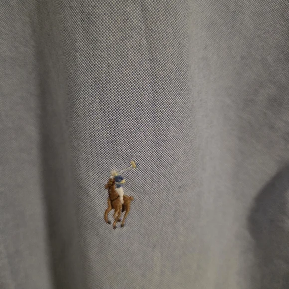 Ralph Lauren Classic Fit Button Down Shirt XXL Light Blue Short Sleeve - Picture 4 of 11